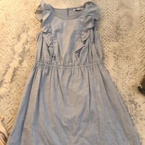 Madewell ruffle top dress